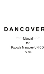 Dancover Pagoda Marquee UNICO 7x7m Handbuch