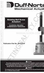 Duff-Norton DM10821 Installation, Operation And Maintenance Instructions