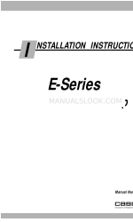 Cascade E Series Manuel d'instructions d'installation