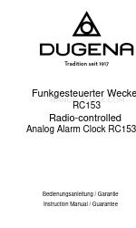 Dugena RC153 Gebrauchsanweisung & Garantie