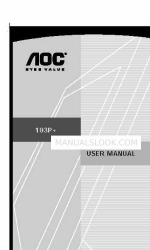 AOC 193P+ Podręcznik użytkownika