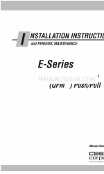 cascade corporation QFM Push/Pull E Series Instructions d'installation et entretien périodique