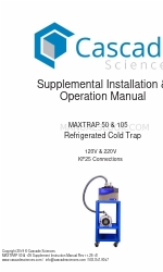 Cascade Sciences MAXTRAP 105 Supplemental Installation & Operation Manual