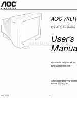 AOC 7KLR Gebruikershandleiding