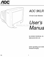 AOC 9KLR Gebruikershandleiding