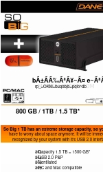 DANE-ELEC SO BIG PLUS Lembar data