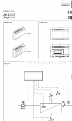 Danfoss AK-CC55 Installationshandbuch