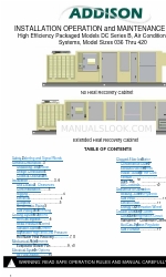 Addison DF Series Manuale di installazione, funzionamento e manutenzione