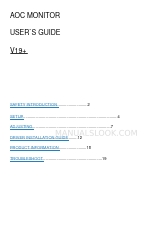 AOC V19 User Manual