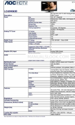 AOC Envision LC42H063D 데이터시트
