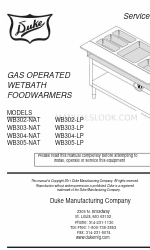 Duke WB303-NAT Service Manual