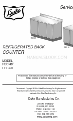 Duke RBC 60 Manual de serviço