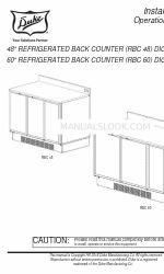 Duke RBC 60 Manual de instalação e operação