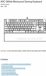 AOC GK500 Panduan Pengguna