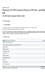 Danfoss VLT LCP 601 설치 매뉴얼