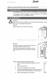 Danfoss VLT MCD 200 설치 지침