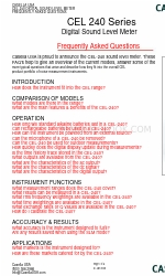 Casella USA CEL 240 Series Handbuch für häufig gestellte Fragen