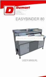 Dumor EASYBINDER 80 Manual del usuario