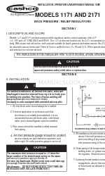 cashco 1171 Panduan Pemasangan, Pengoperasian & Pemeliharaan