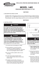 cashco 1465 Посібник з монтажу, експлуатації та технічного обслуговування