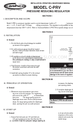 cashco C-PRV Handbuch für Installation, Betrieb und Wartung