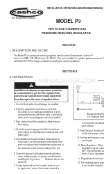 cashco P3 Instrukcja instalacji, obsługi i konserwacji