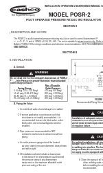 cashco POSR-2 Руководство по установке, эксплуатации и техническому обслуживанию