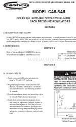 cashco SA5 Installatie-, bedienings- en onderhoudshandleiding
