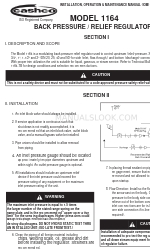 cashco 1164 Manuale di installazione, funzionamento e manutenzione