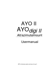 AOK AYO II Manual do utilizador