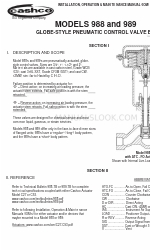 cashco 989 Посібник зі встановлення, експлуатації та обслуговування
