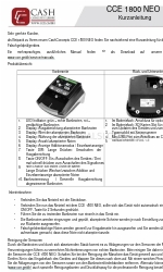 CashConcepts CCE 1800 NEO Kısa Kılavuz