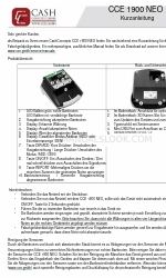 CashConcepts CCE 1900 NEO Korte handleiding