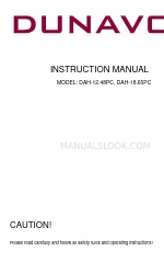 Dunavox DAH-18.65PC Manuel d'instruction