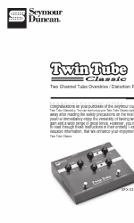 Duncan Twin Tube Classic SFX-03 빠른 매뉴얼