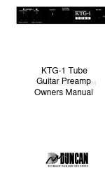 Duncan KTG-1 Tube Manual do Proprietário