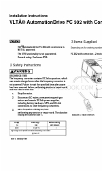 Danfoss VLT AutomationDrive FC 302 with Connectors Istruzioni per l'installazione