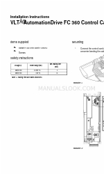 Danfoss VLT AutomationDrive FC 360 설치 지침