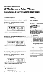 Danfoss VLT Decentral FCD 300 Kurulum Talimatları