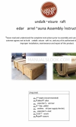 Dundalk LeisureCraft Cedar Barrel Инструкция по сборке Руководство