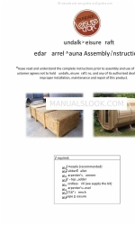 Dundalk LeisureCraft Cedar Barrel Sauna Інструкція з монтажу Посібник з монтажу