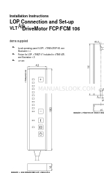 Danfoss VLT DriveMotor FCM 106 Istruzioni per l'installazione