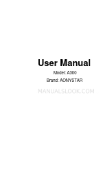 AONYSTAR A300 Manual do utilizador