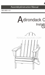 AOODOR Adirondack 800-110 Montaj ve Kullanım Kılavuzu