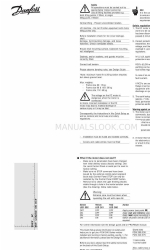 Danfoss VLT FCM 305 Быстрая настройка