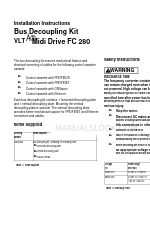 Danfoss VLT Midi Drive FC 280 Installation Instructions