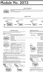 Casio 2072 Manual de inicio rápido