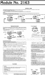 Casio 2163 사용자 설명서