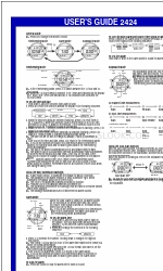Casio 2424 사용자 설명서