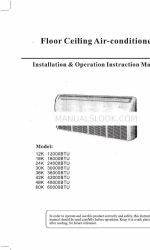 Airway Piso Techo 42K Series Manual de instruções de instalação/operação